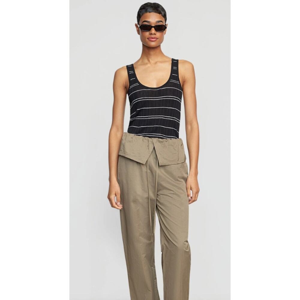 Modern Citizen Mijal Striped Sweater Tank Small Black White Ribbed MC23T387 - Picture 3 of 7